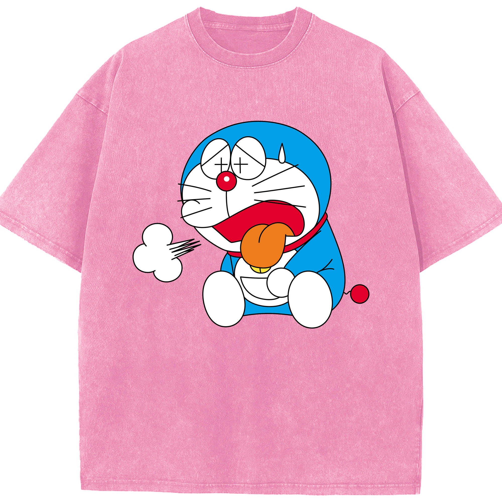 （画像用） ドラえもん Doraemon 綿100% ヴィンテージ風 半袖Tシャツ（フロントプリント）